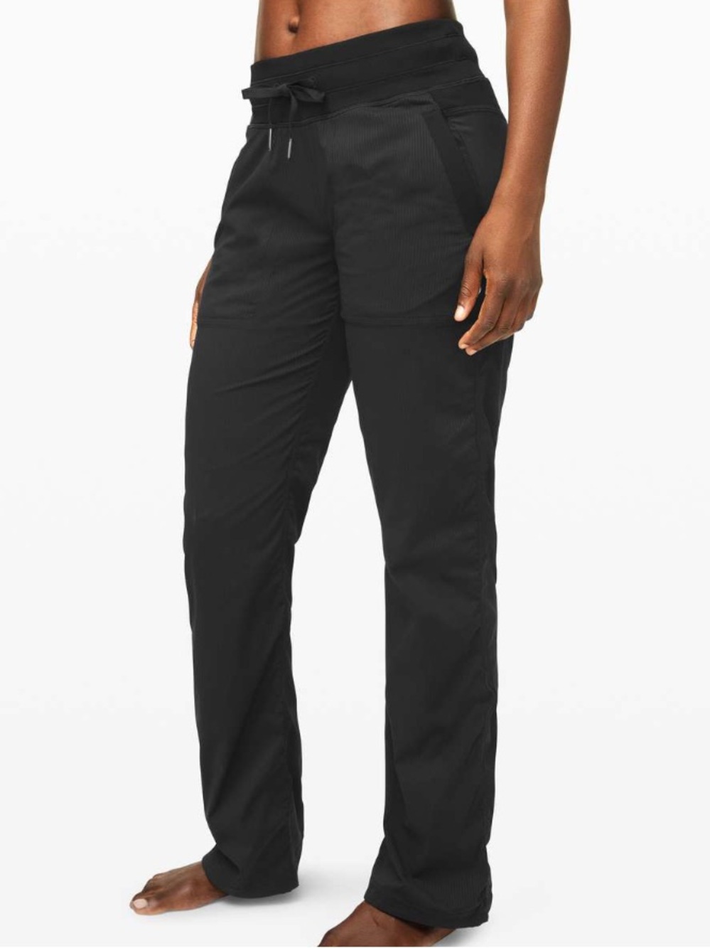 Lululemon Dance Studio size 4 Pant in black Unlined mid rise